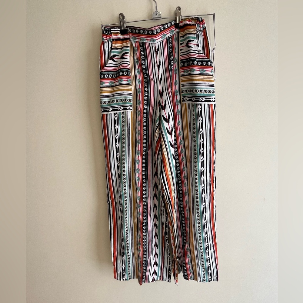 Multicolor Striped Women's Pants